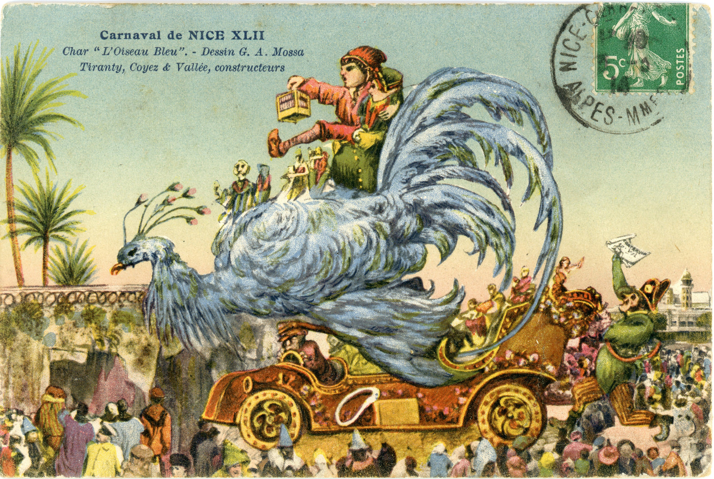 42nd Carnaval de Nice Char L'Oiseau Bleu