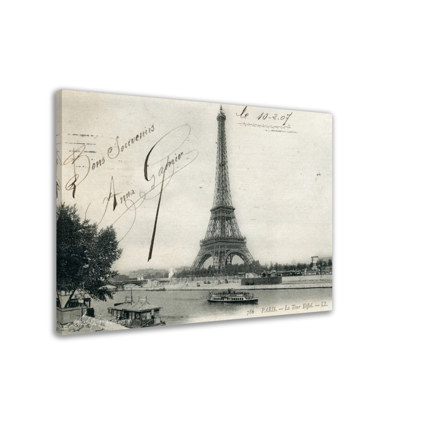 Eiffel tower with the River Seine in foreground