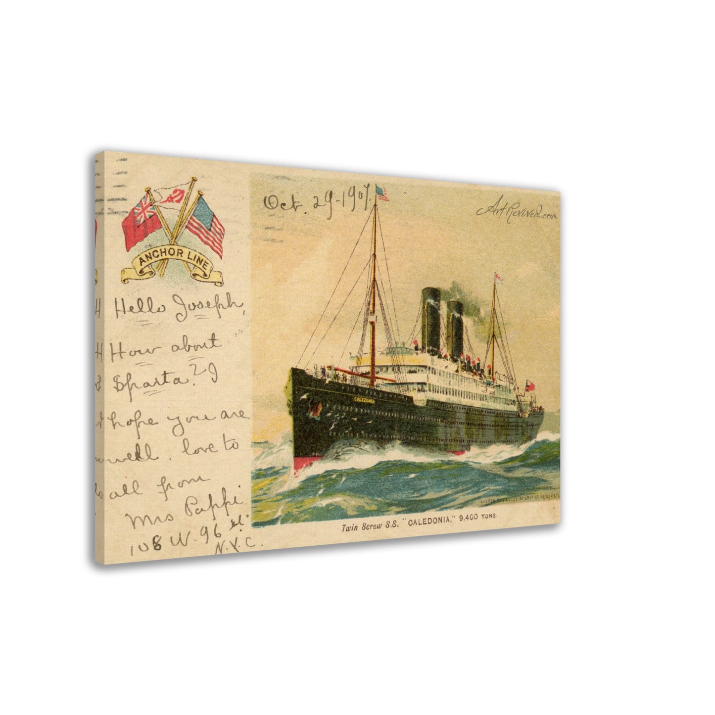 Anchor Line "SS Caledonia"