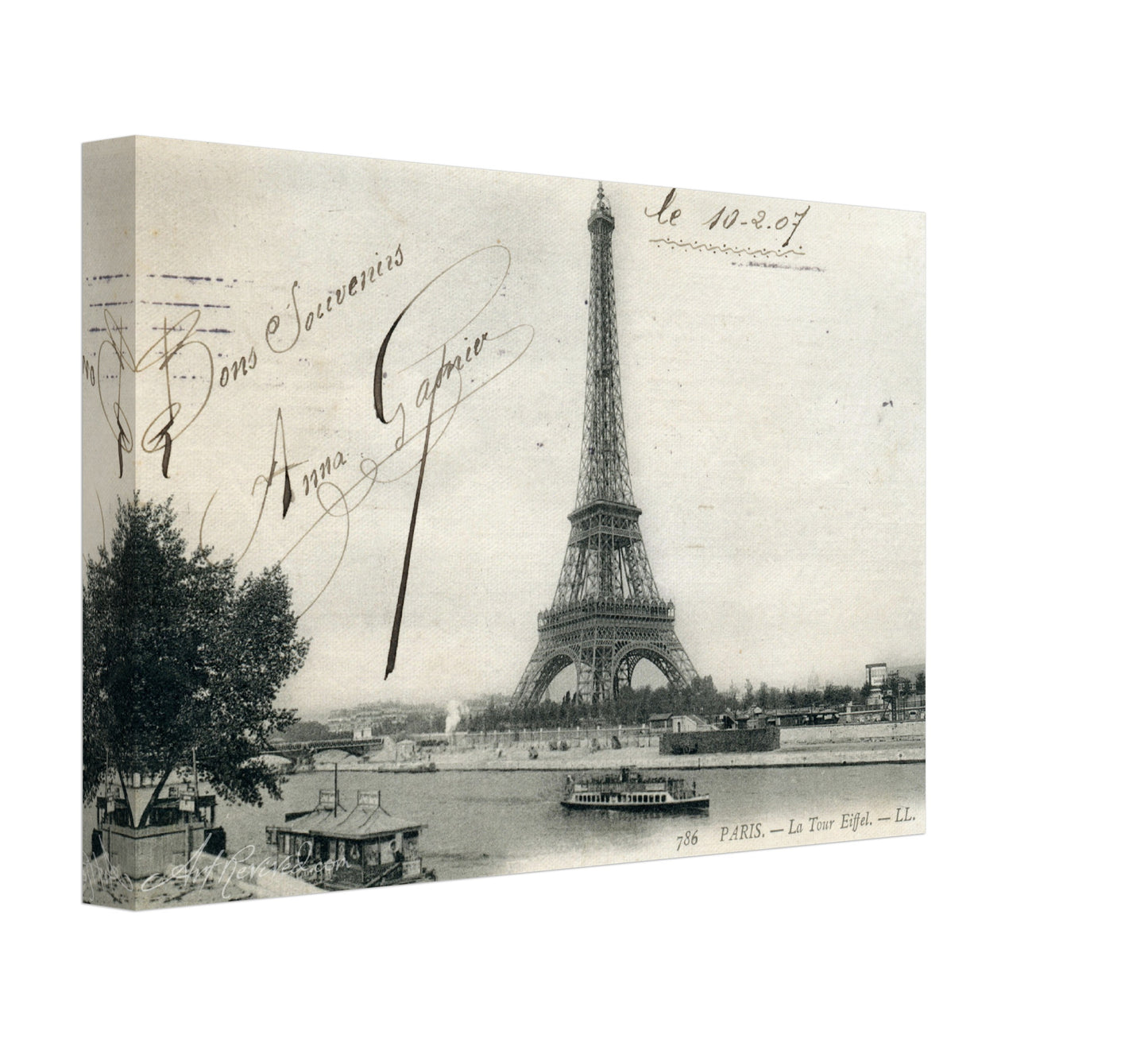 Eiffel tower with the River Seine in foreground