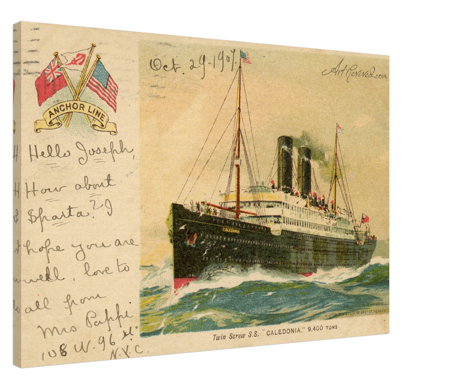 Anchor Line "SS Caledonia"