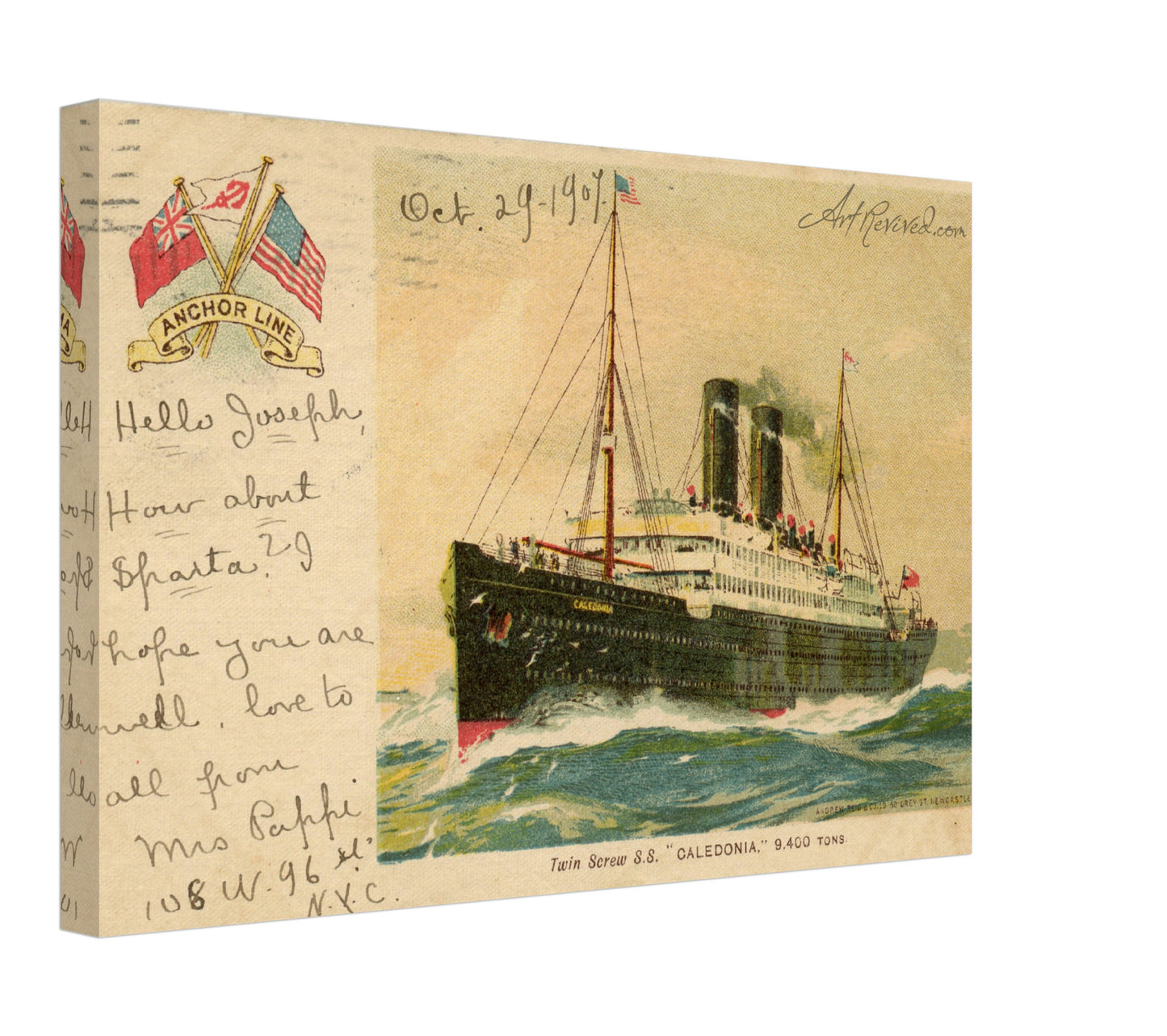 Anchor Line "SS Caledonia"