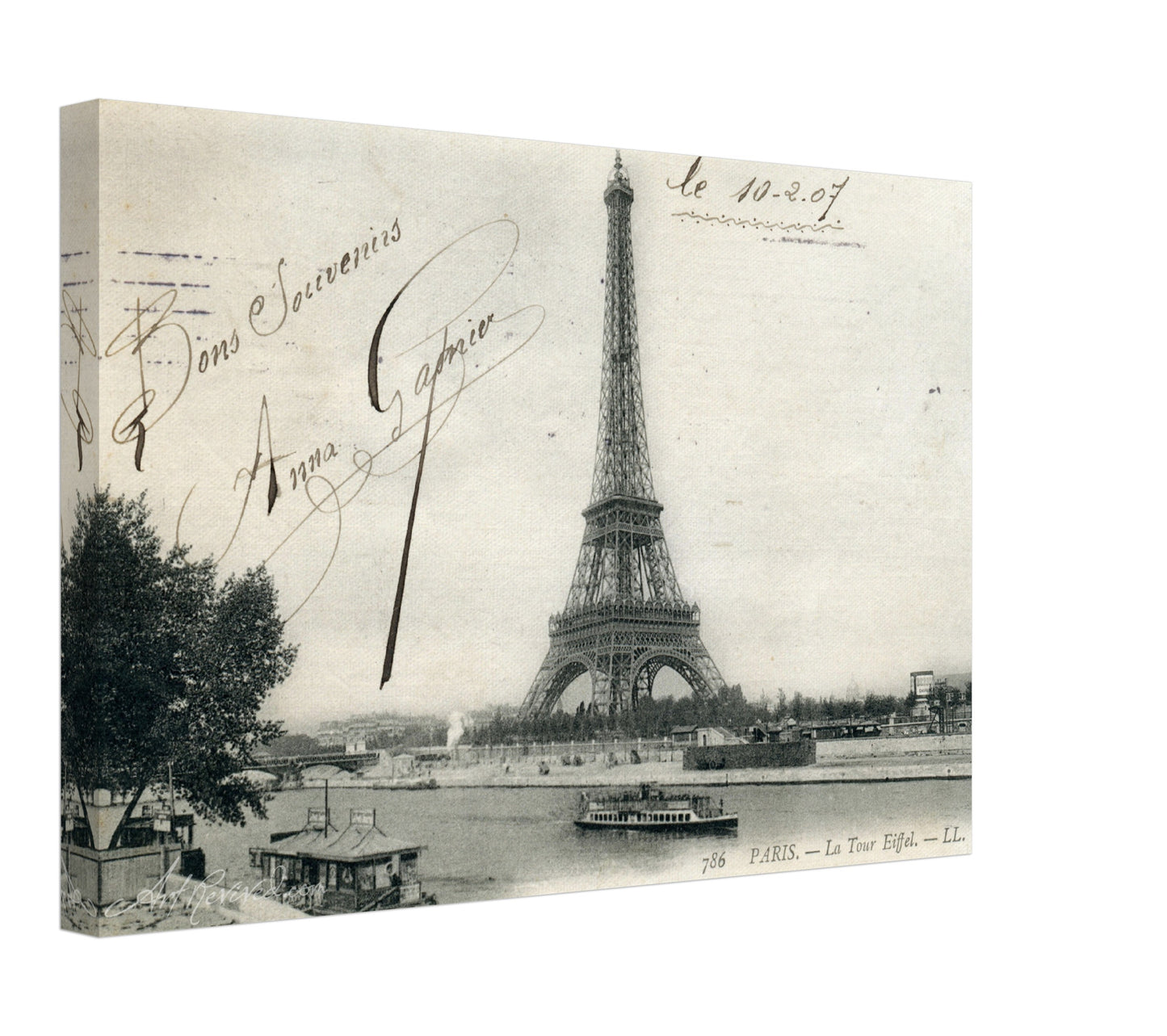 Eiffel tower with the River Seine in foreground