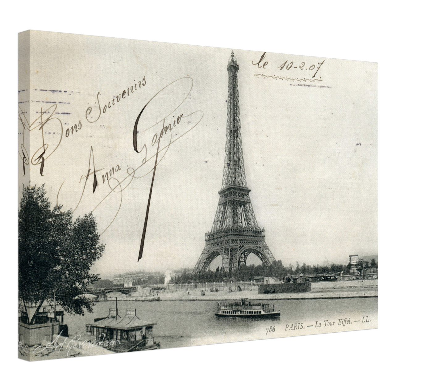 Eiffel tower with the River Seine in foreground