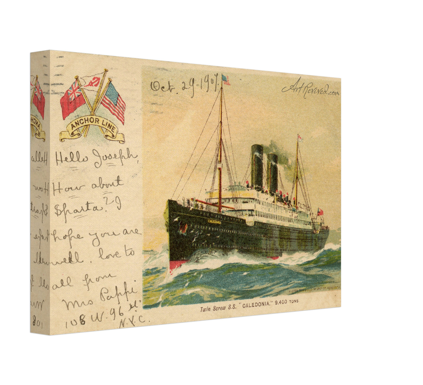 Anchor Line "SS Caledonia"