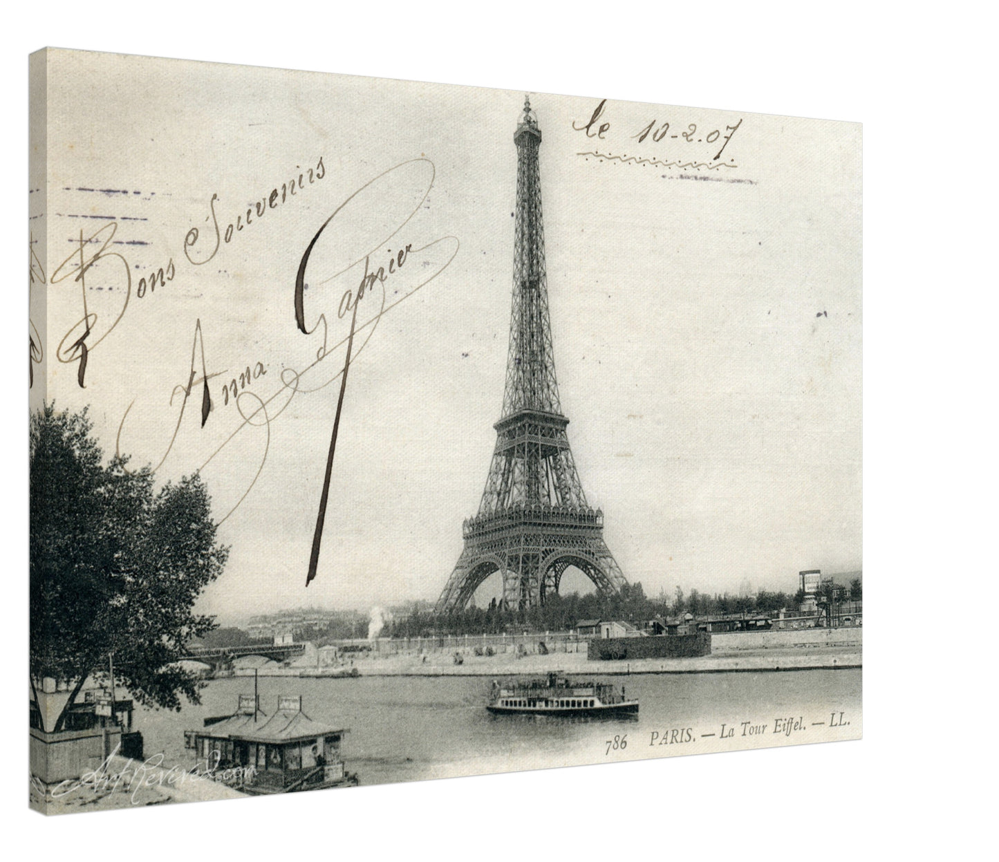Eiffel tower with the River Seine in foreground