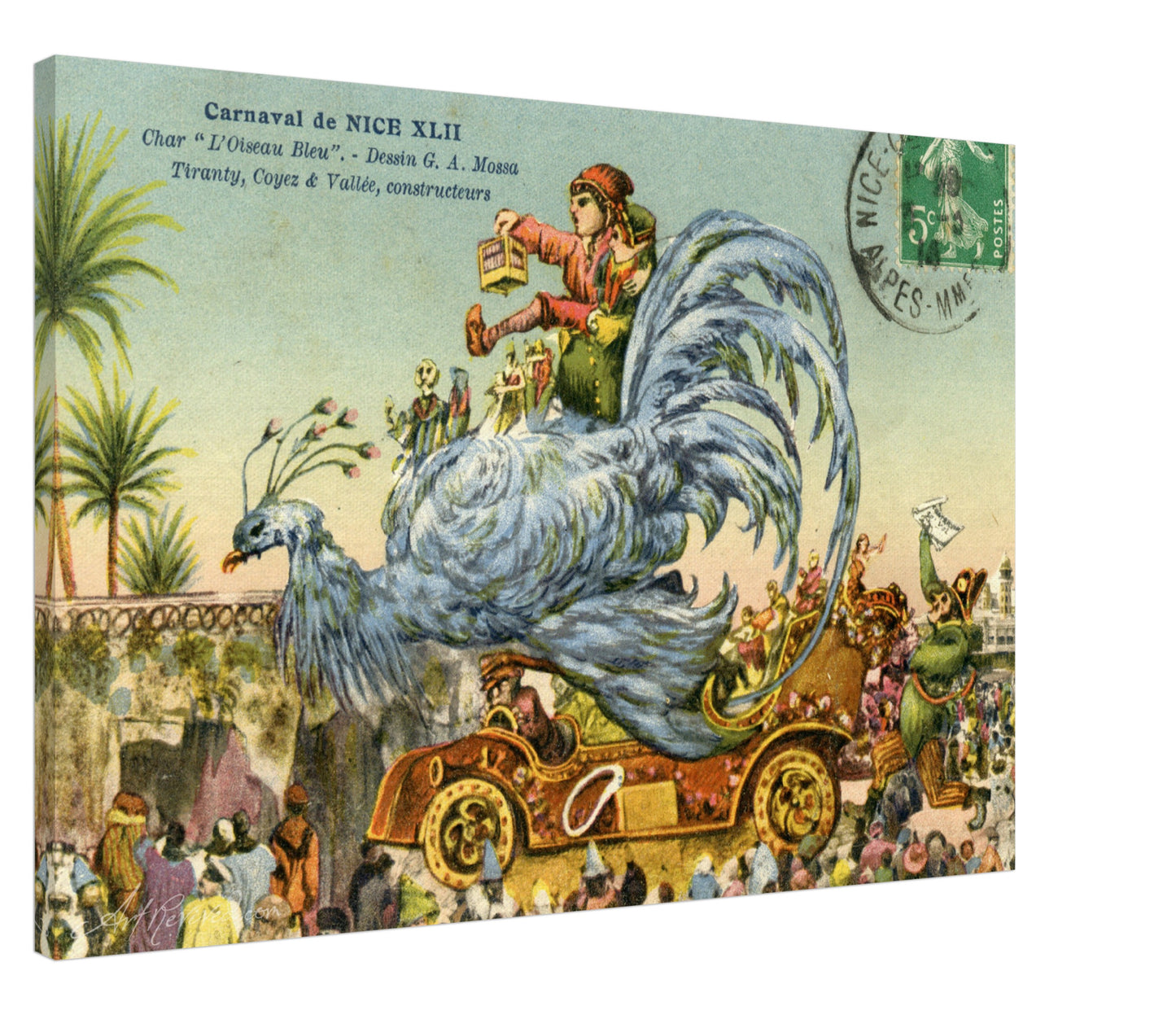 42nd Carnaval de Nice Char L'Oiseau Bleu