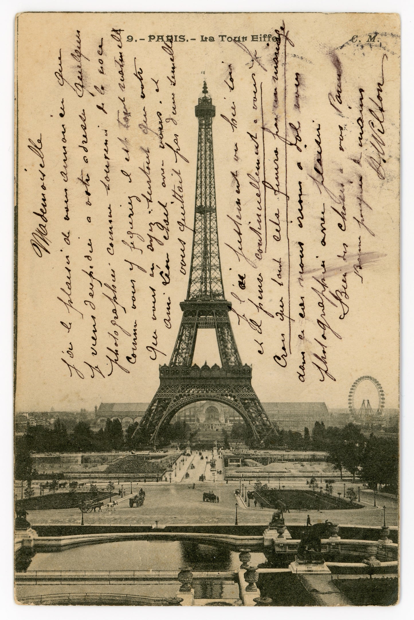The Eiffel Tower Roue in background (ferris-wheel)