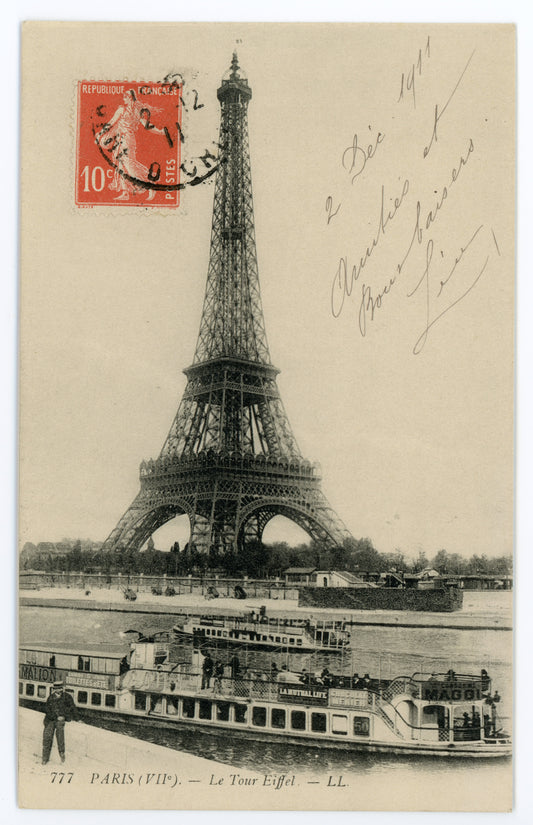 The Eiffel Tower 12-02-1911