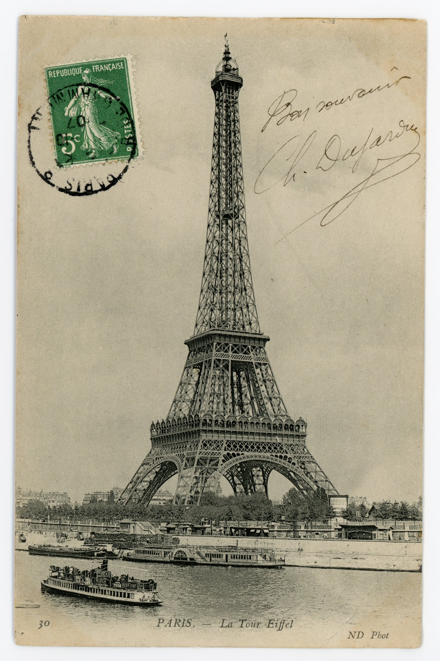 The Eiffel Tower 1907