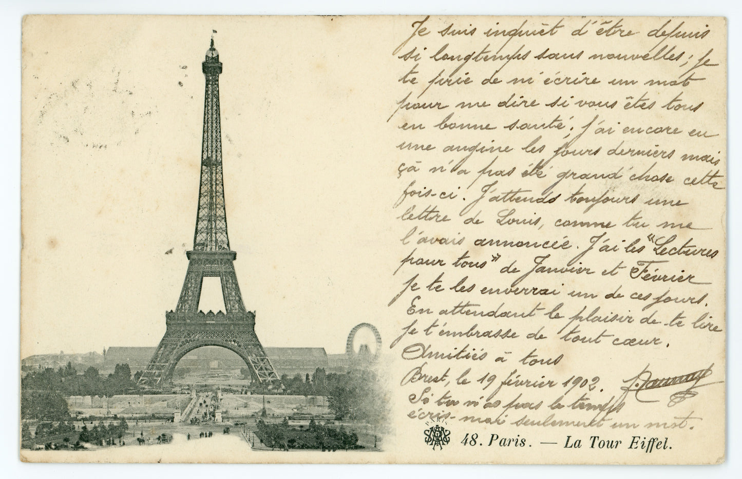 The Eiffel Tower 02-19-1902