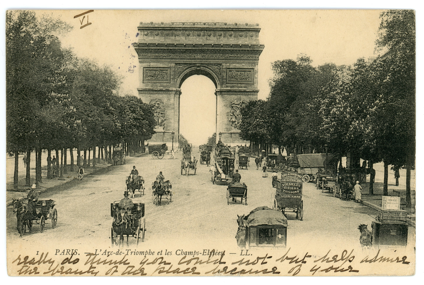 Paris L'Arc De Triomphe et les Champ-Elysees