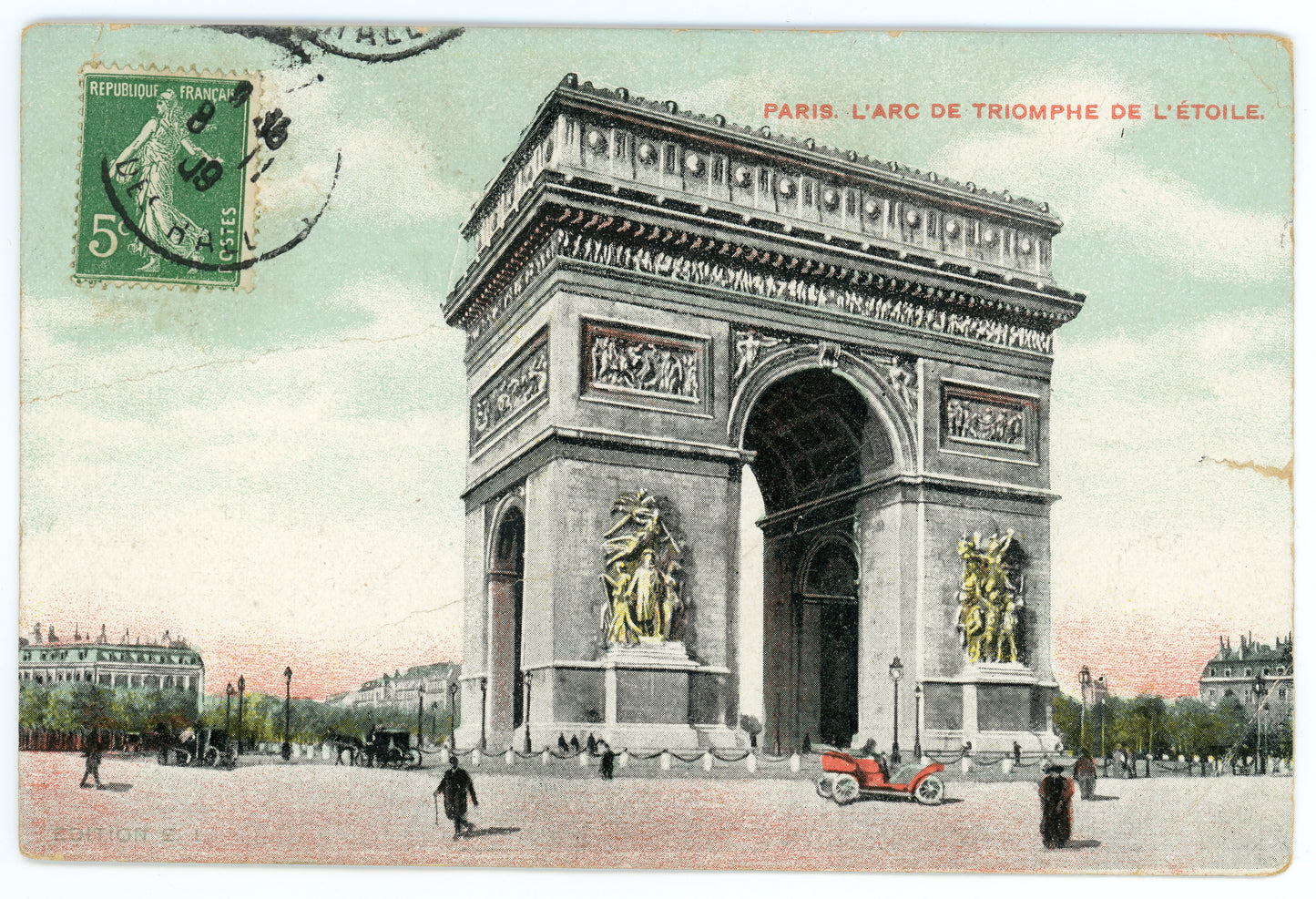 Paris L'Arc De Triumphe 1909