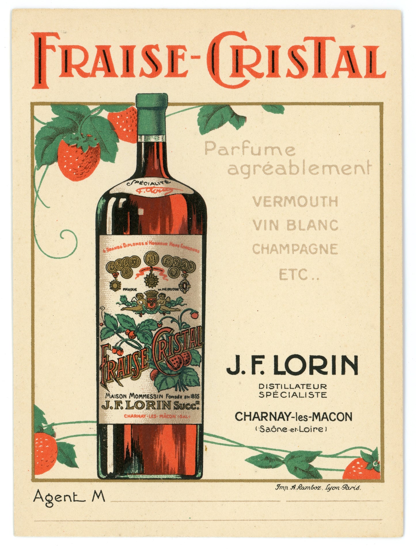 Fraise-cristal vin