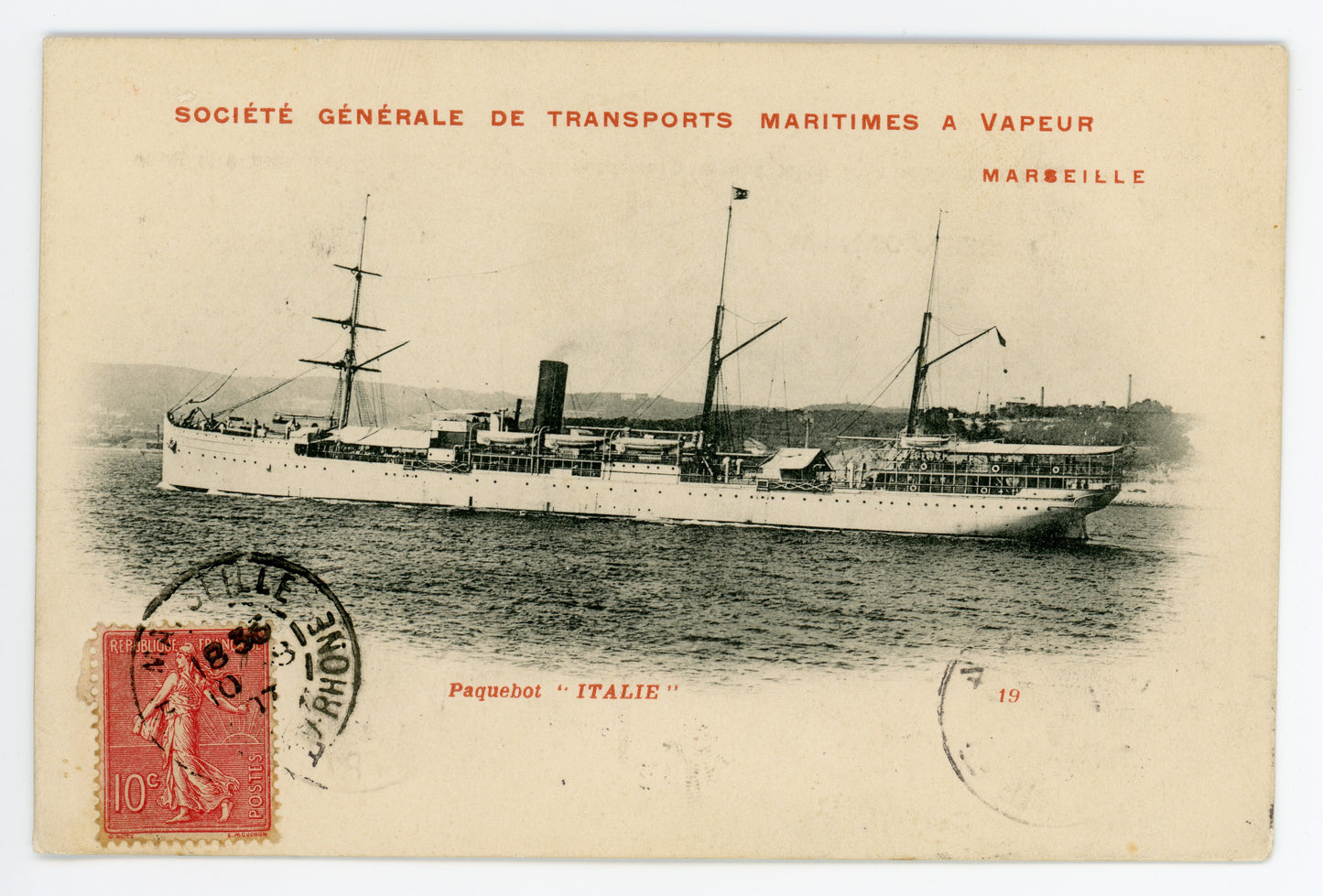 Steamship Italie Paquebot