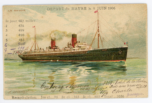 Steamship La Savoie 06-09-1906