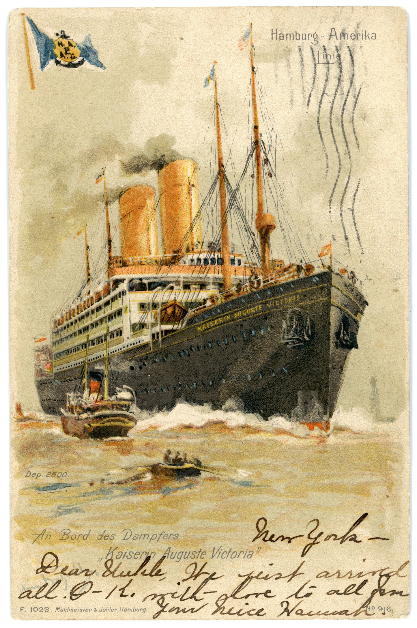 Hamburg-Amerika line "Victoria" 08-06-1907