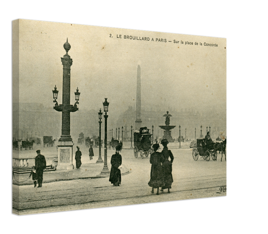 Foggy Morning at Place de la Concorde (1900-1910) – Wall Art