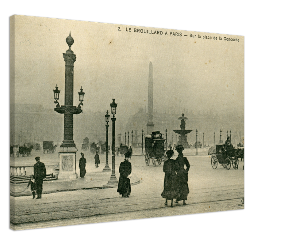 Foggy Morning at Place de la Concorde (1900-1910) – Wall Art