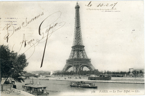 Eiffel tower with the River Seine in foreground