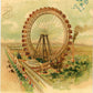 Vintage Exposition Universelle Paris 1900 Wall Art Canvas (Mailed 03-07-1908)