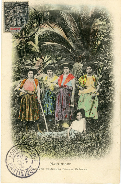 Martinque, group of Creole women
