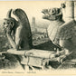 Notre Dame Gargoyle & Paris View (1900-1910) – Wall Art