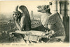 Notre Dame Gargoyle & Paris View (1900-1910) – Wall Art