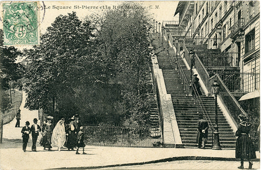 Wedding Party at Square St-Pierre & Rue Muller (1907) – Wall Art