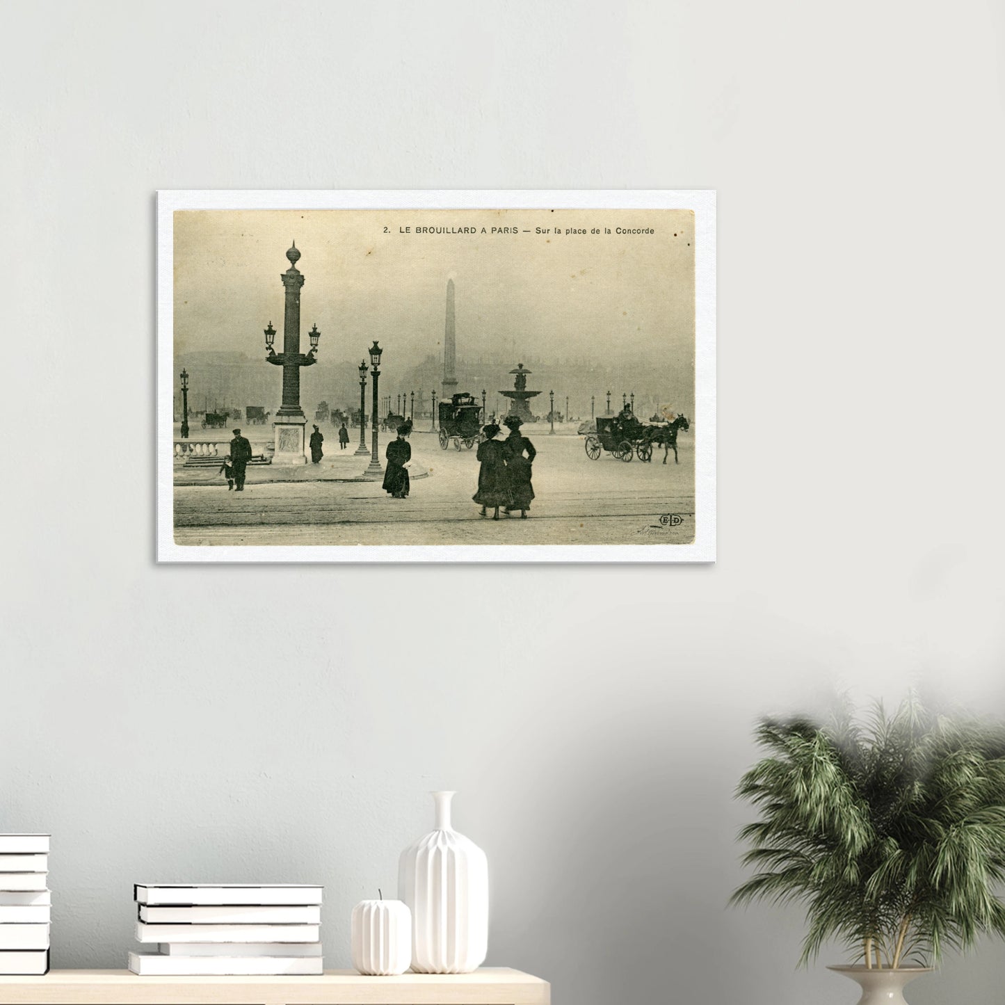 Foggy Morning at Place de la Concorde (1900-1910) – Wall Art