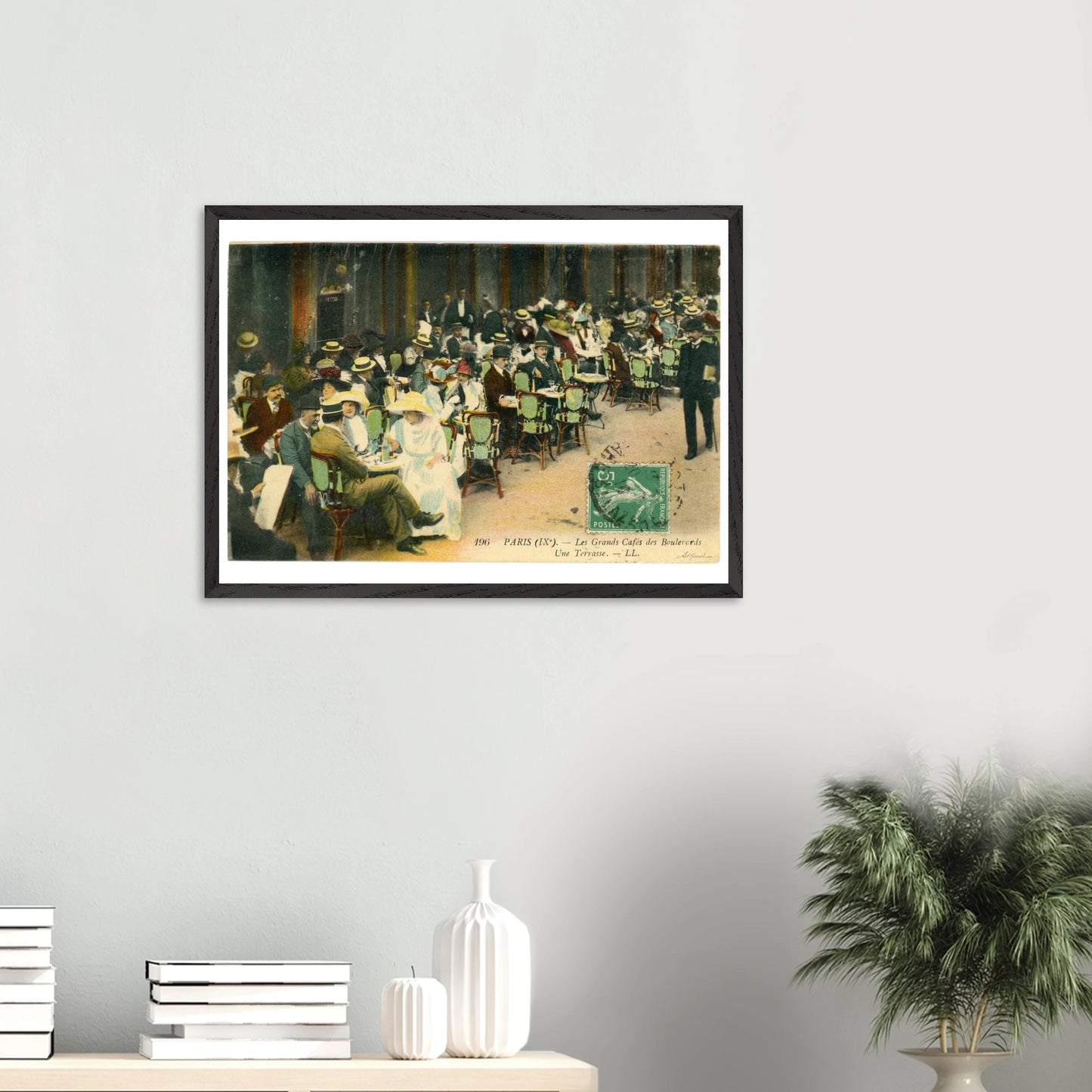 Colorized Café Les Grands Scene (1910) – Wall Art