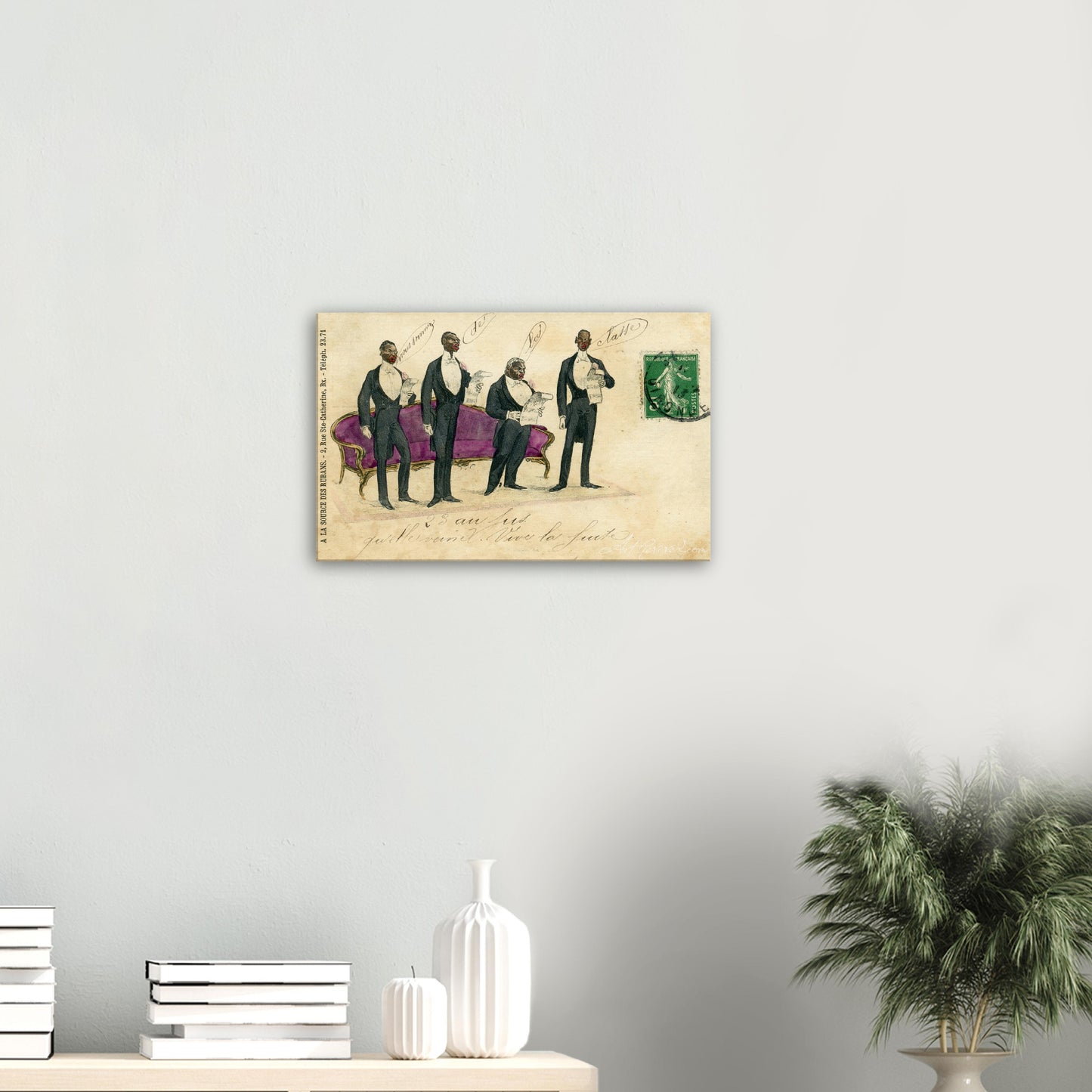 Vintage Wall Art Canvas - Quartette "We Are of Good Class" (10-15-1913)