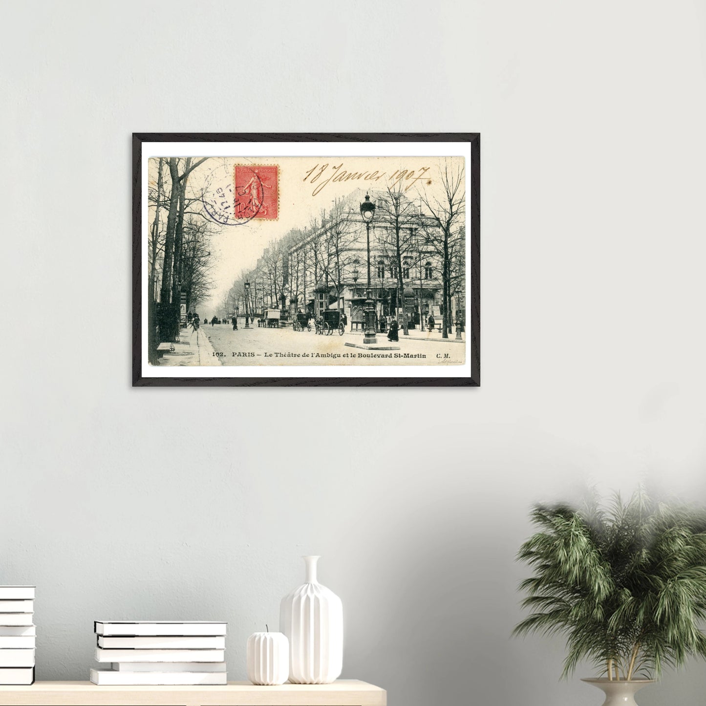 Theatre de l'Ambigu Street Scene (1907) – Wall Art