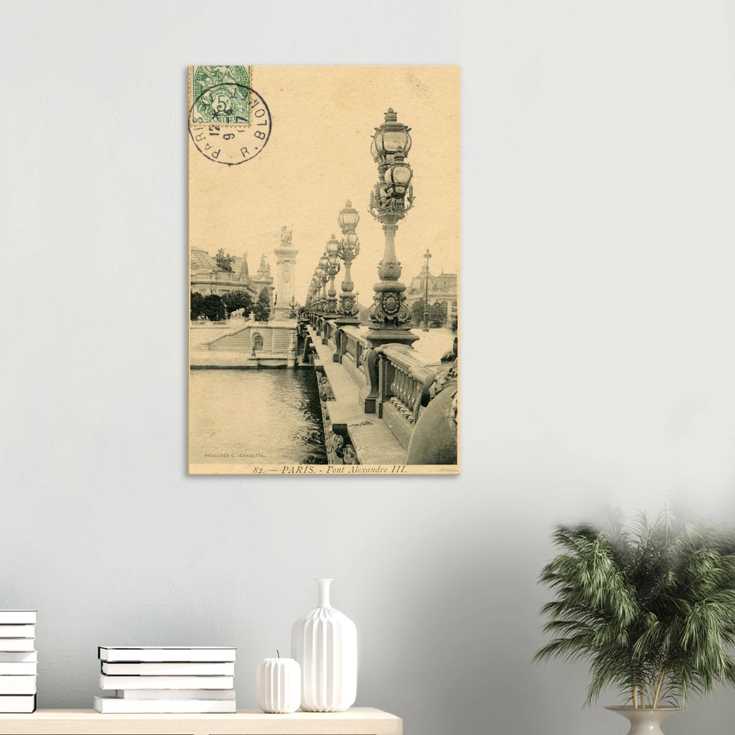 Alexandre III Bridge on Foggy Morning (1907) – Wall Art