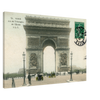 Colorized Arc de Triomphe & Horse-Drawn Carriages (1910) – Wall Art