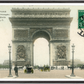 Colorized Arc de Triomphe & Horse-Drawn Carriages (1910) – Wall Art