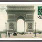 Colorized Arc de Triomphe & Horse-Drawn Carriages (1910) – Wall Art