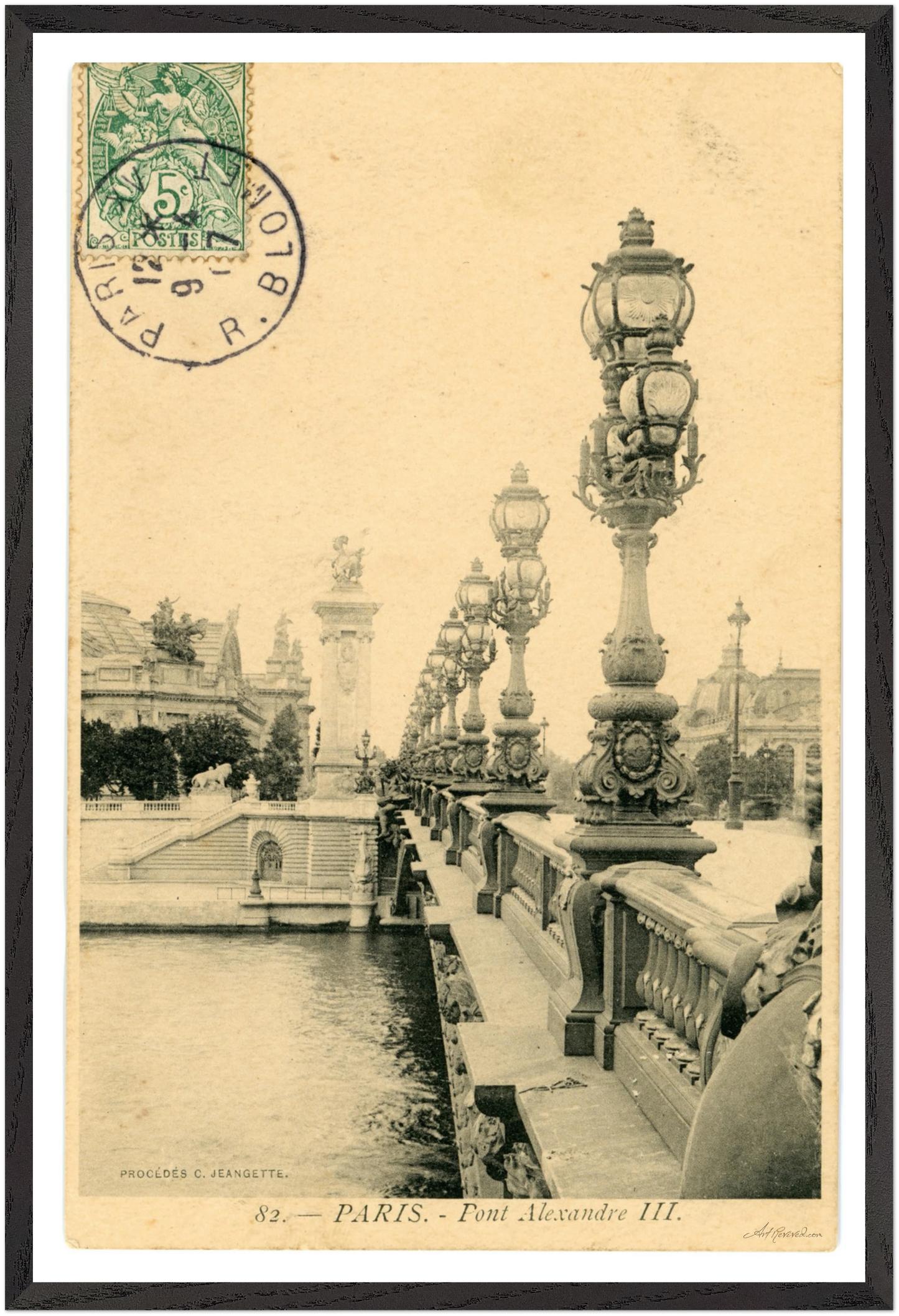 Alexandre III Bridge on Foggy Morning (1907) – Wall Art