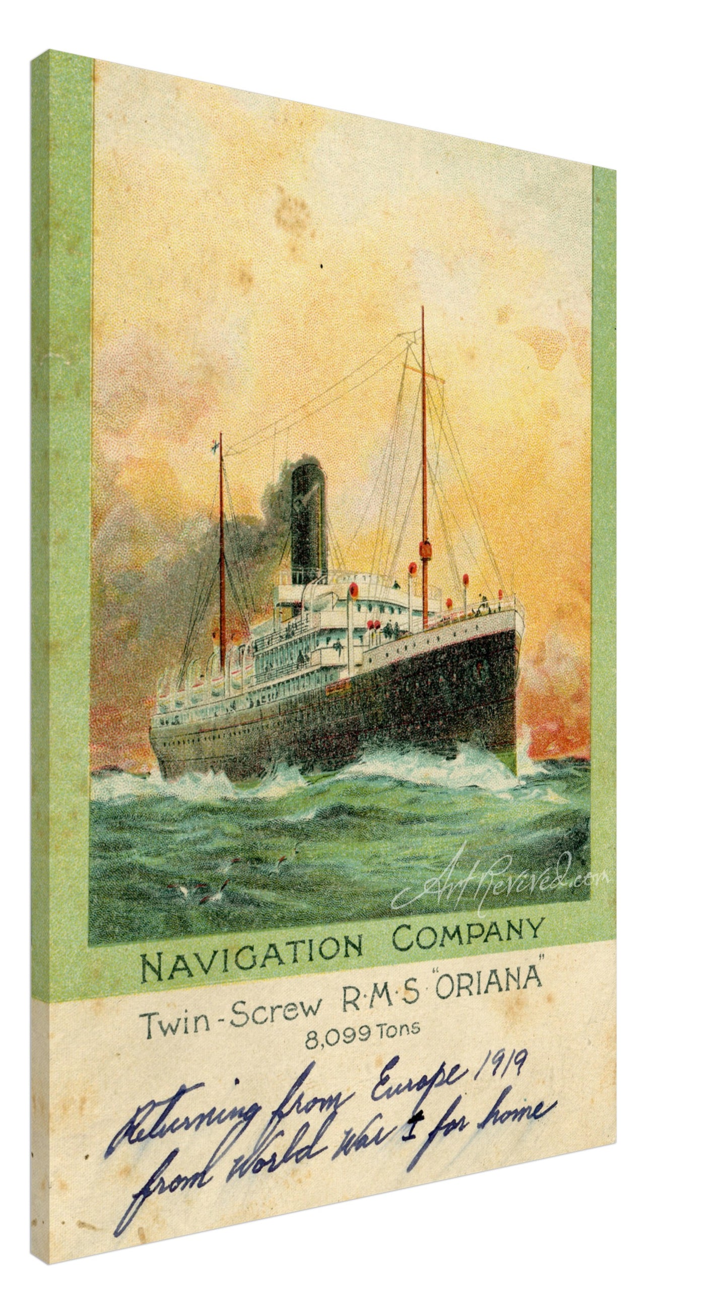 The Pacific Steam Navigation Co. "RMS Oriana"