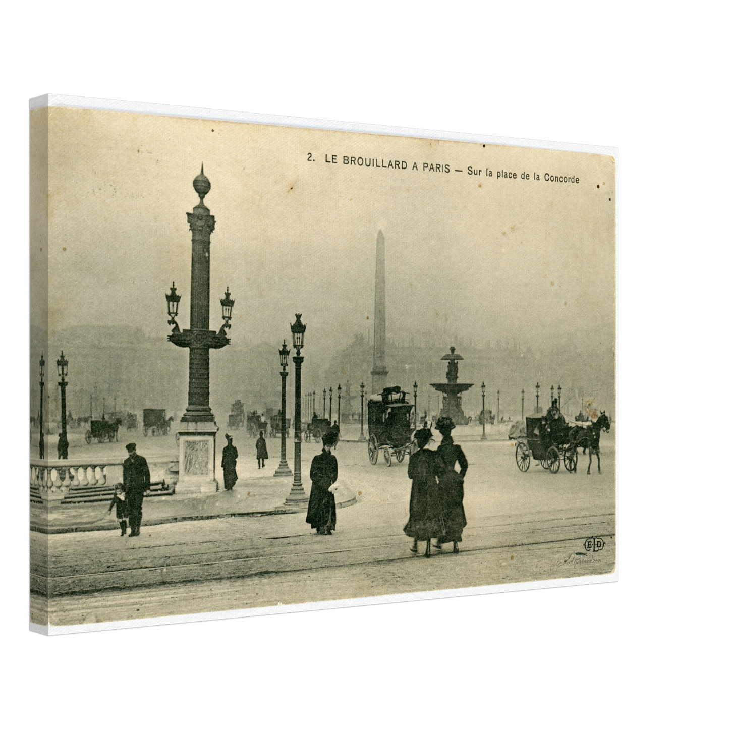 Foggy Morning at Place de la Concorde (1900-1910) – Wall Art