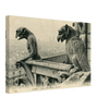 Paris Pair of Gargoyles on Notre Dame Overlooking the City (1900-1910) – Wall Art