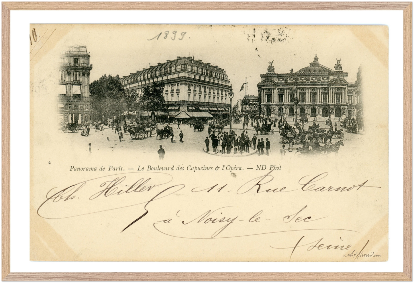 Boulevard des Capucines & Opera Scene (1908) – Wall Art