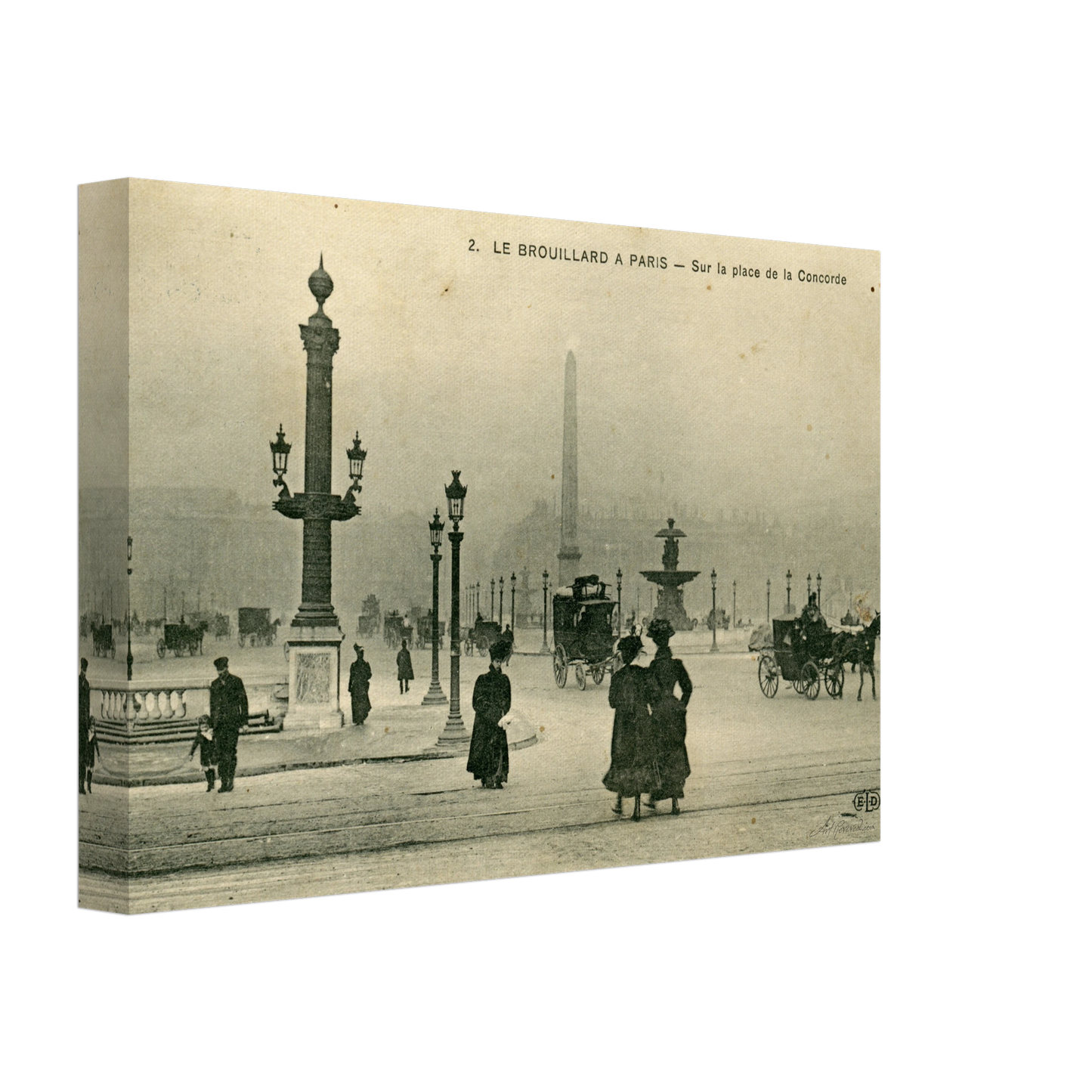 Foggy Morning at Place de la Concorde (1900-1910) – Wall Art