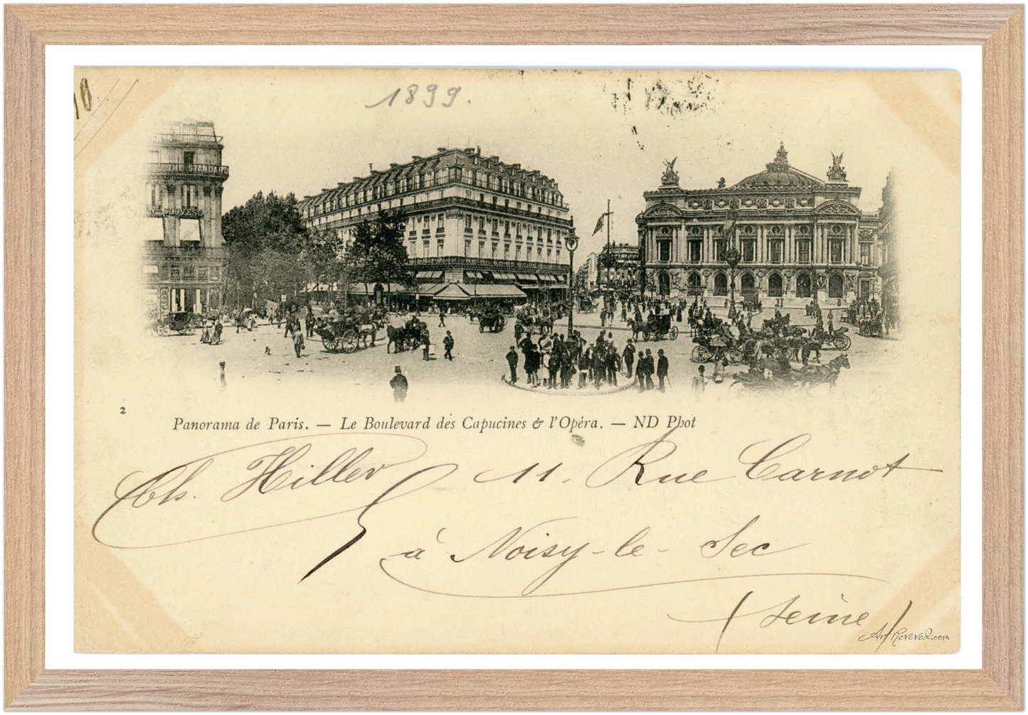 Boulevard des Capucines & Opera Scene (1908) – Wall Art