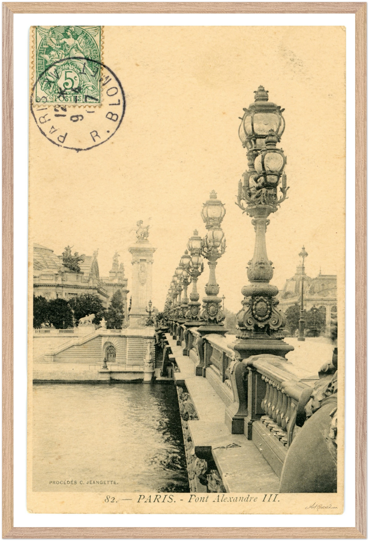 Alexandre III Bridge on Foggy Morning (1907) – Wall Art