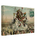 Vintage Wall Art Canvas - 38th Carnaval de Nice: Explorer Riding Polar Bear (Mailed 02-01-1904)