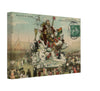 Vintage Wall Art Canvas - 38th Carnaval de Nice: Explorer Riding Polar Bear (Mailed 02-01-1904)