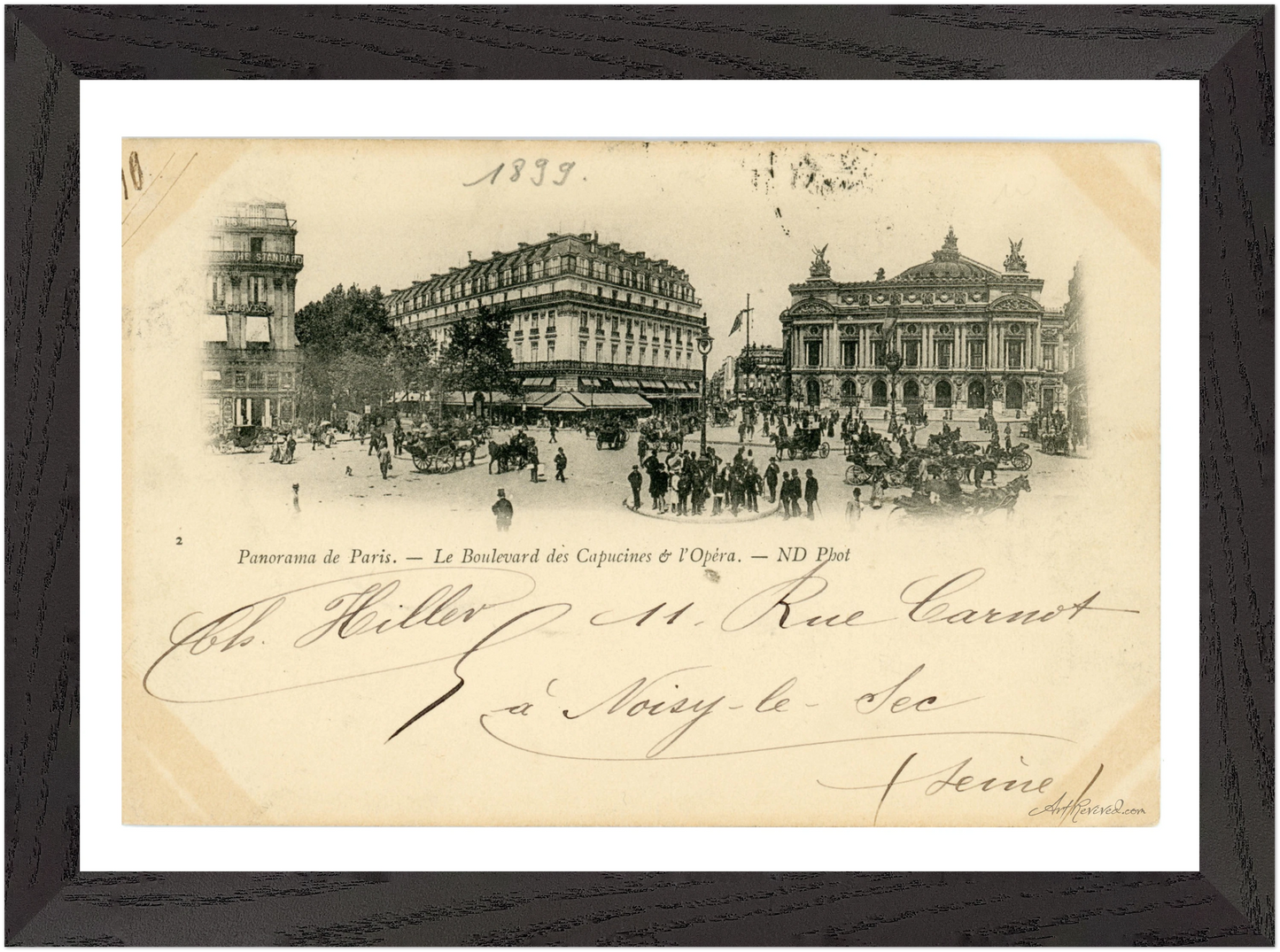 Boulevard des Capucines & Opera Scene (1908) – Wall Art