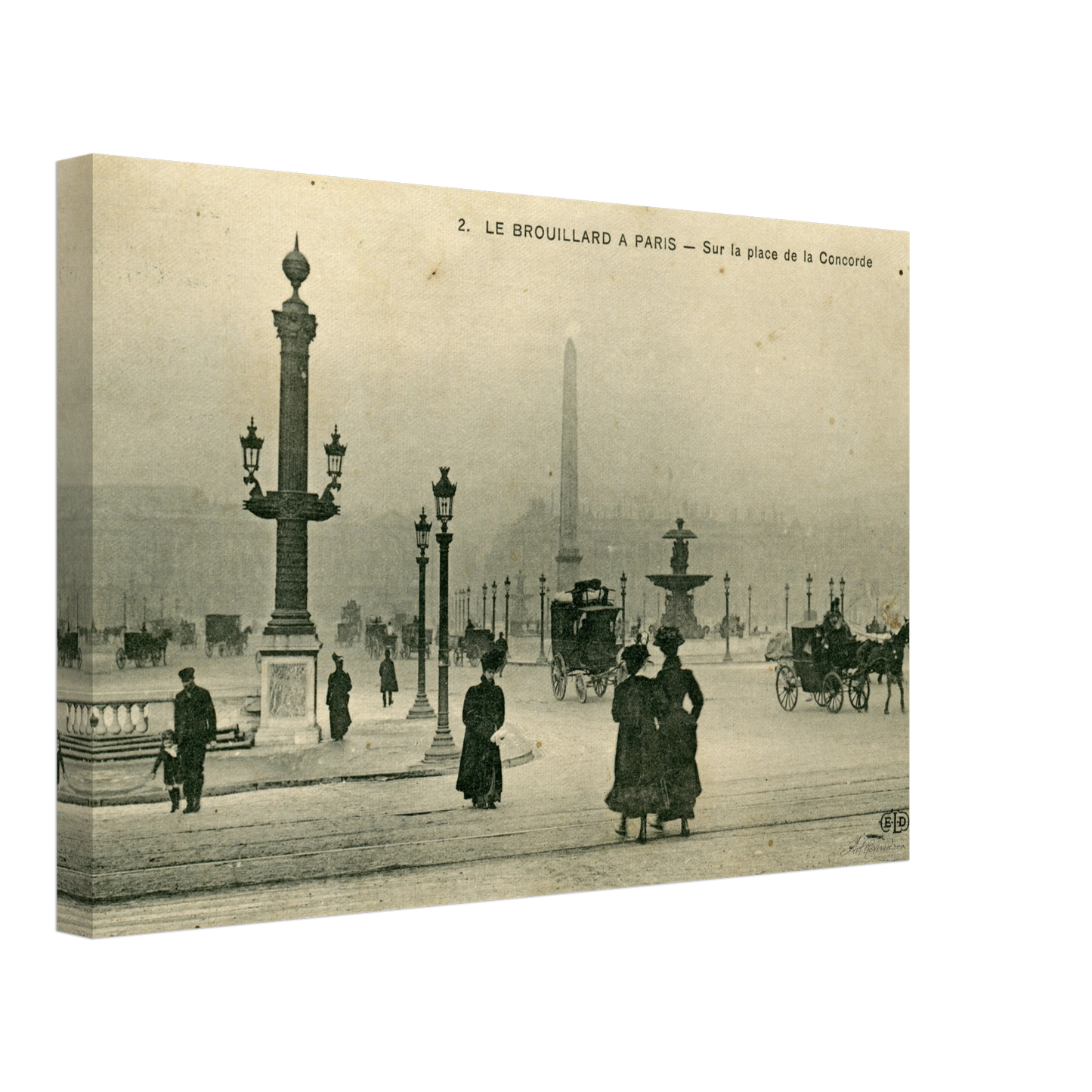 Foggy Morning at Place de la Concorde (1900-1910) – Wall Art