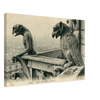 Paris Pair of Gargoyles on Notre Dame Overlooking the City (1900-1910) – Wall Art